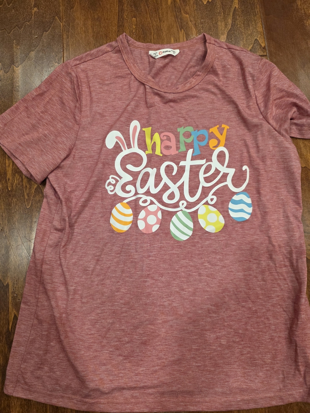 Adult Easter Graphic Tee in Dusty Rose Sz Small NWOT
